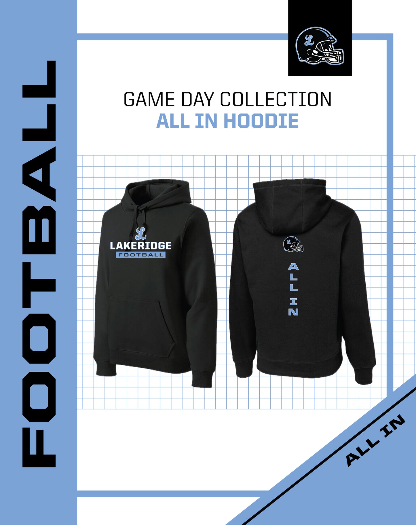 ALL IN Hoodie | Football Preorder